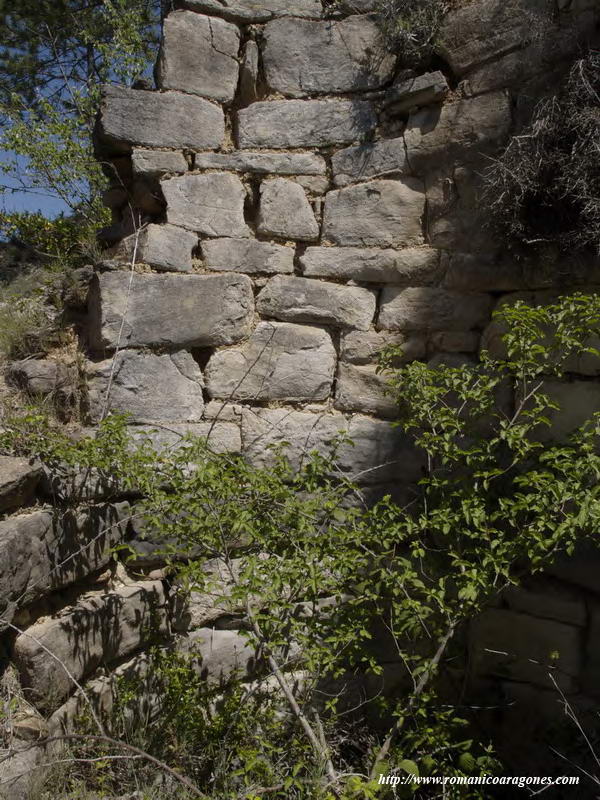 DETALE DE LA TORRE ARRUINADA JUNTO A LA CARRETERA